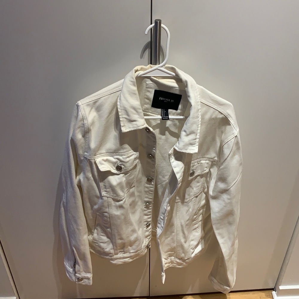 Men’s Cream Denim Jacket